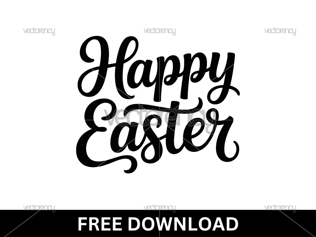 Free SVG Happy Easter Image