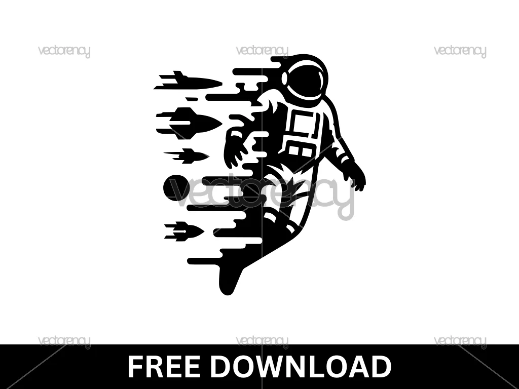 Astronaut Crashing Free Clipart Vector