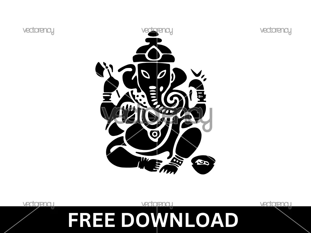 Elephant Buddha India SVG Free Download