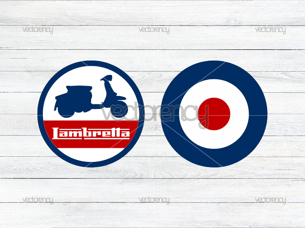 Lambretta Vespa Vector SVG PNG Download Image