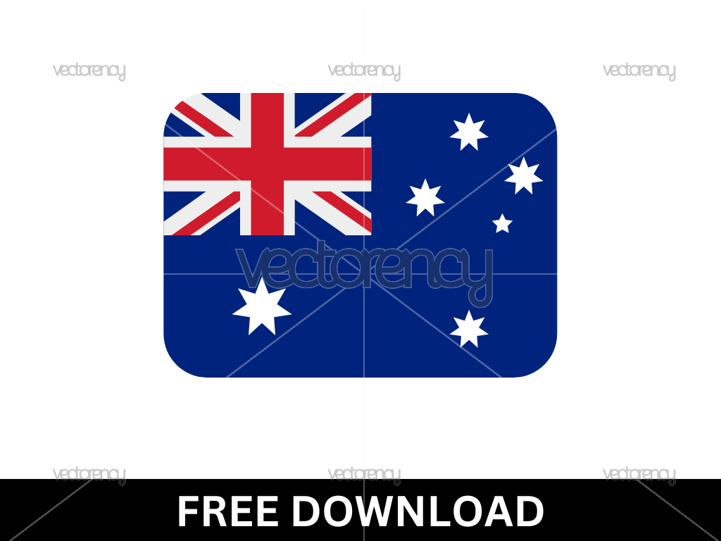 Free Australia Flag SVG layered