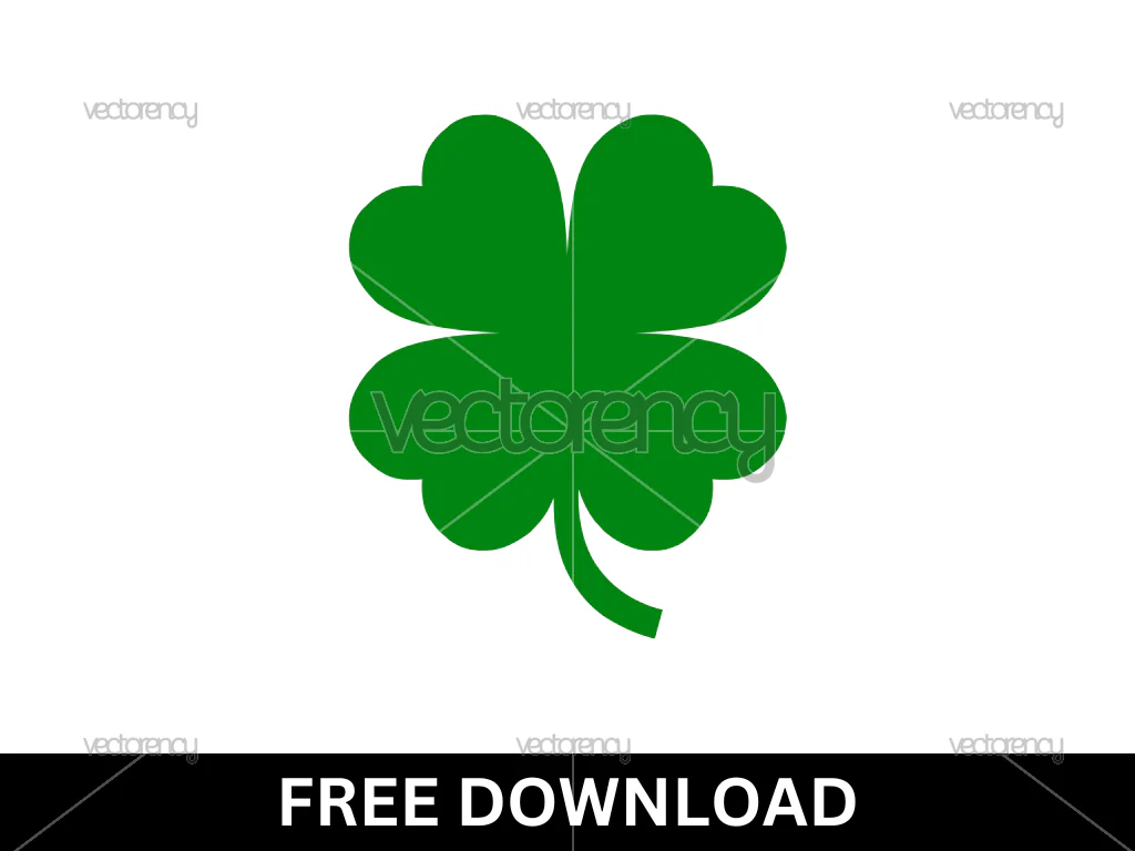 Four Leaf Clover Free SVG