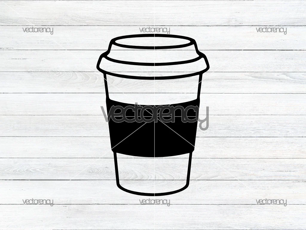Coffee Cup Outline SVG For Cricut Free Download