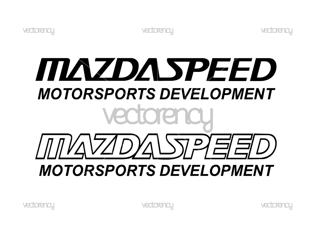 Mazda Speed Vector SVG PNG