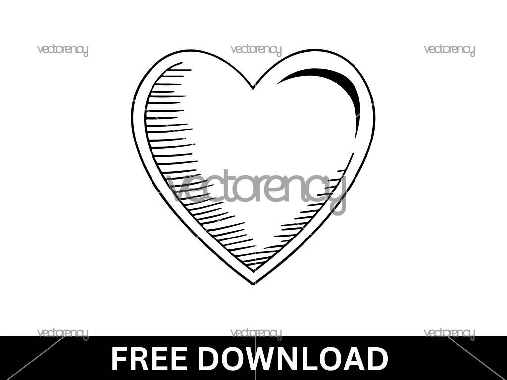 Heart Outline SVG Free