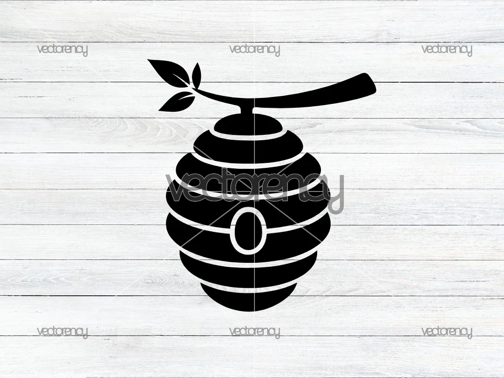 Honey Bee Hive SVG