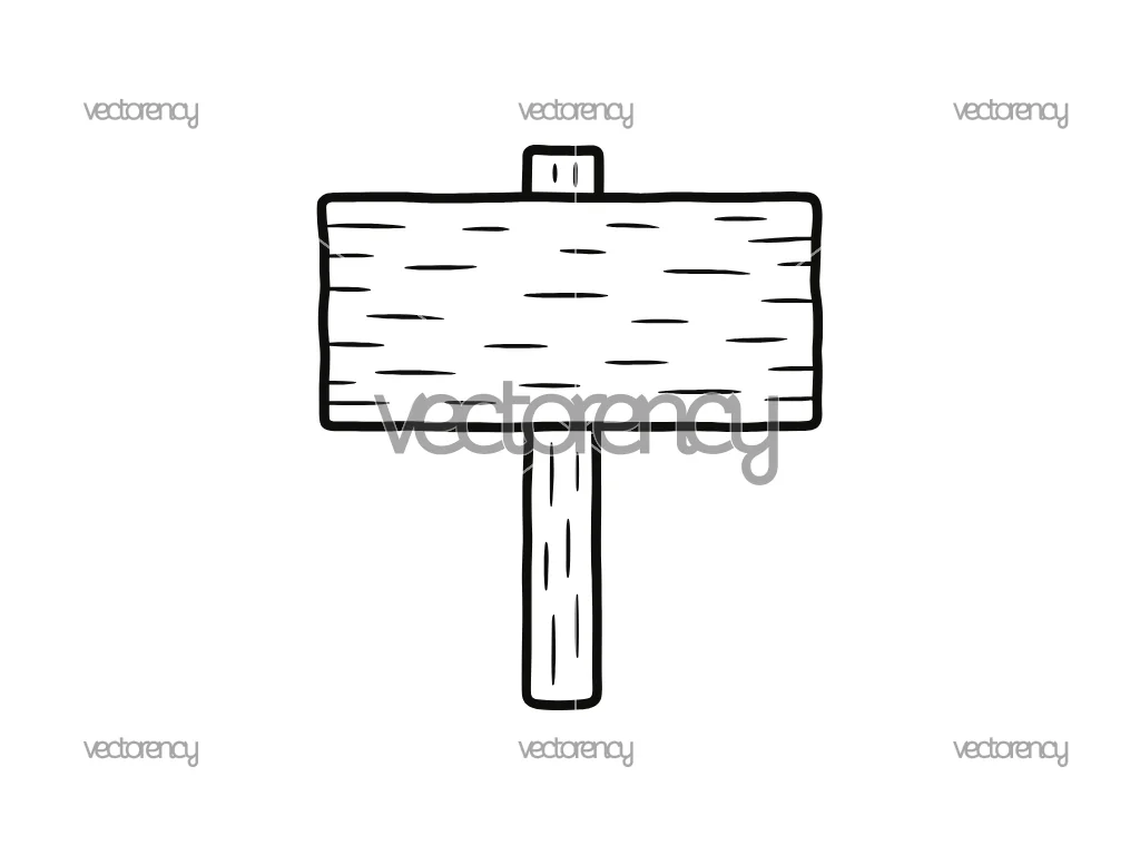 Rectangle Wood Signs Clipart