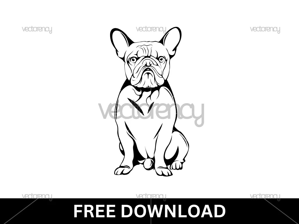 Free French Bulldog SVG