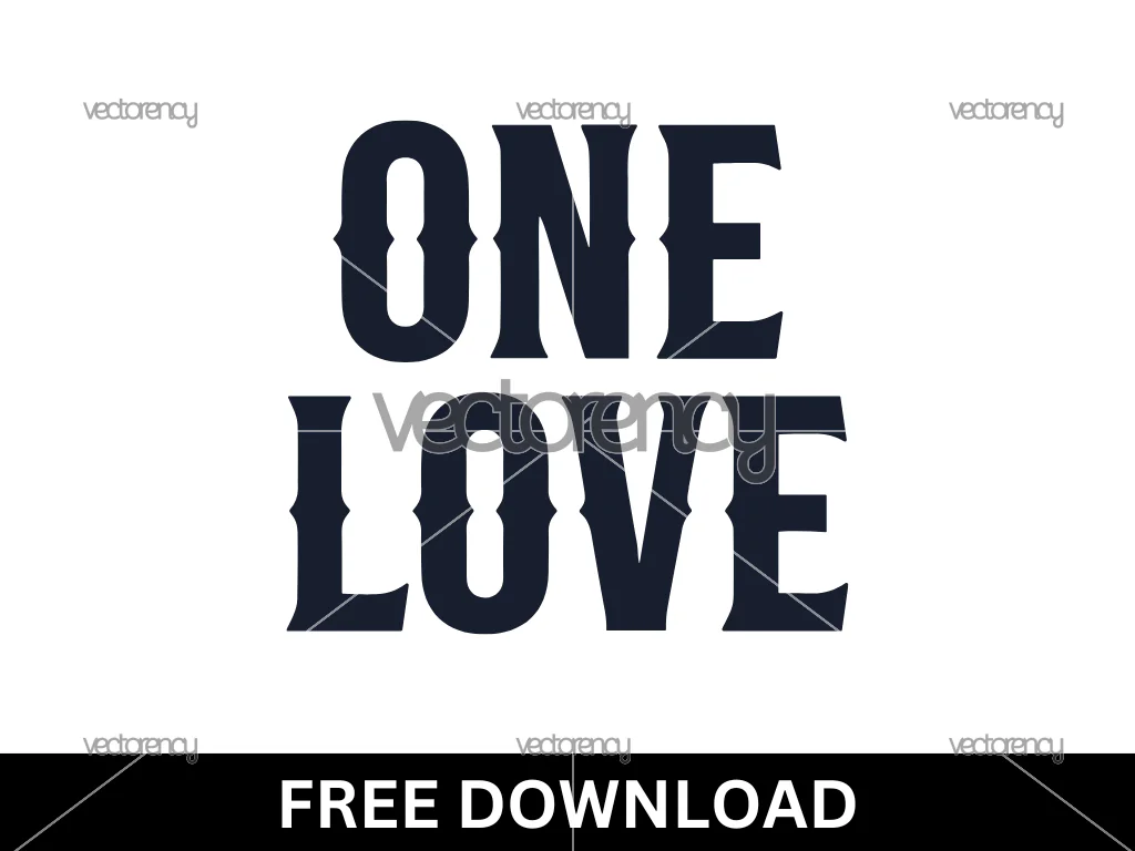 One Love SVG Free