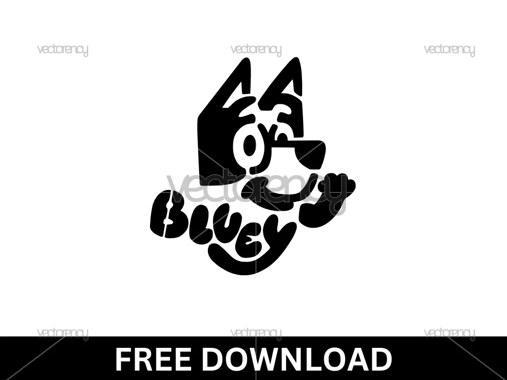 Free Bluey Stencil DXF SVG