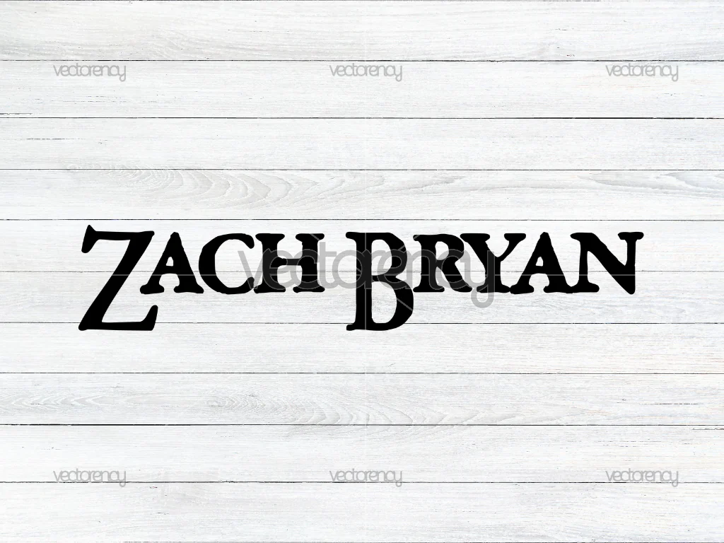 Zach Bryan Logo Text Vector SVG PNG