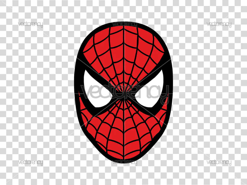 Spiderman Face PNG Marvel Mask Clipart Transparent Cut Files