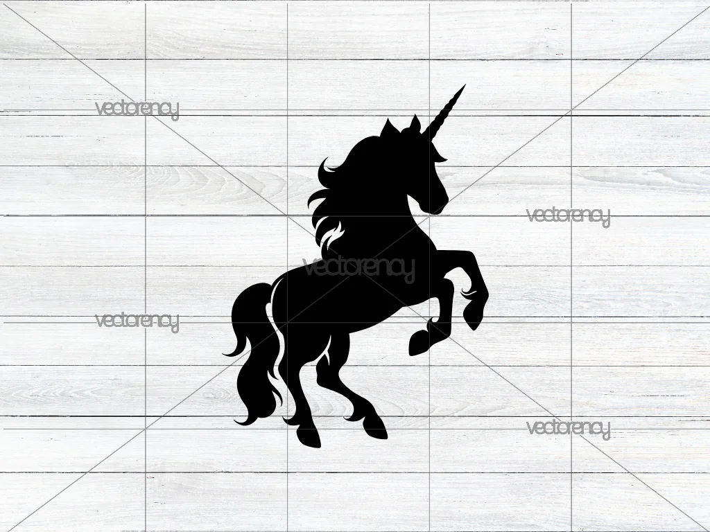 Silhouette Unicorn SVG