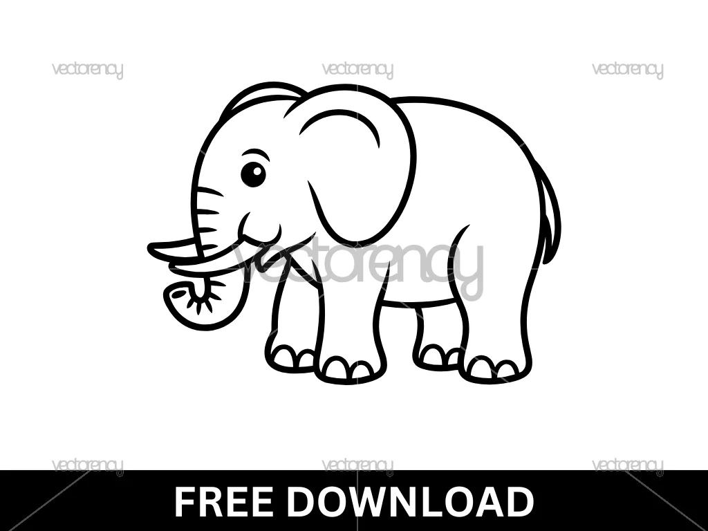 Elephant Outline Clipart Free Download