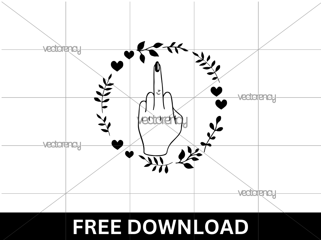 Middle Finger SVG Free