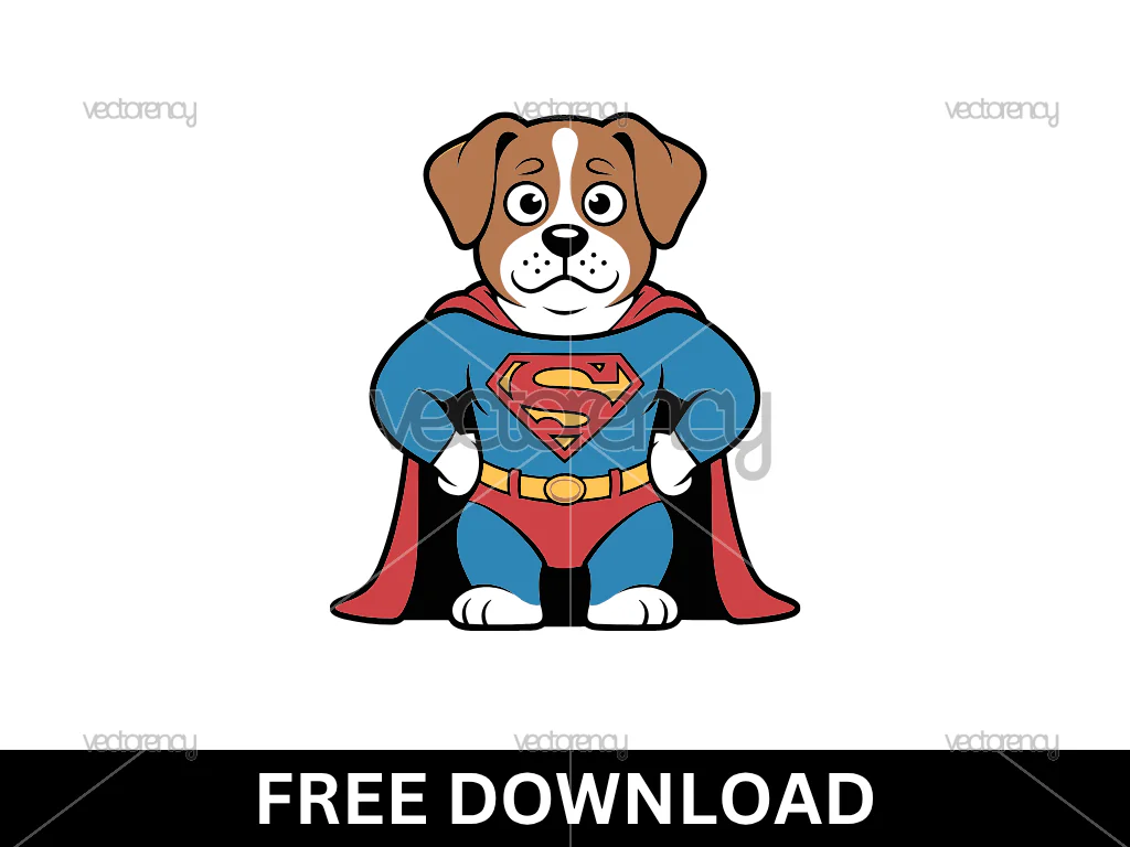 Free Super Dog Clipart Cartoon