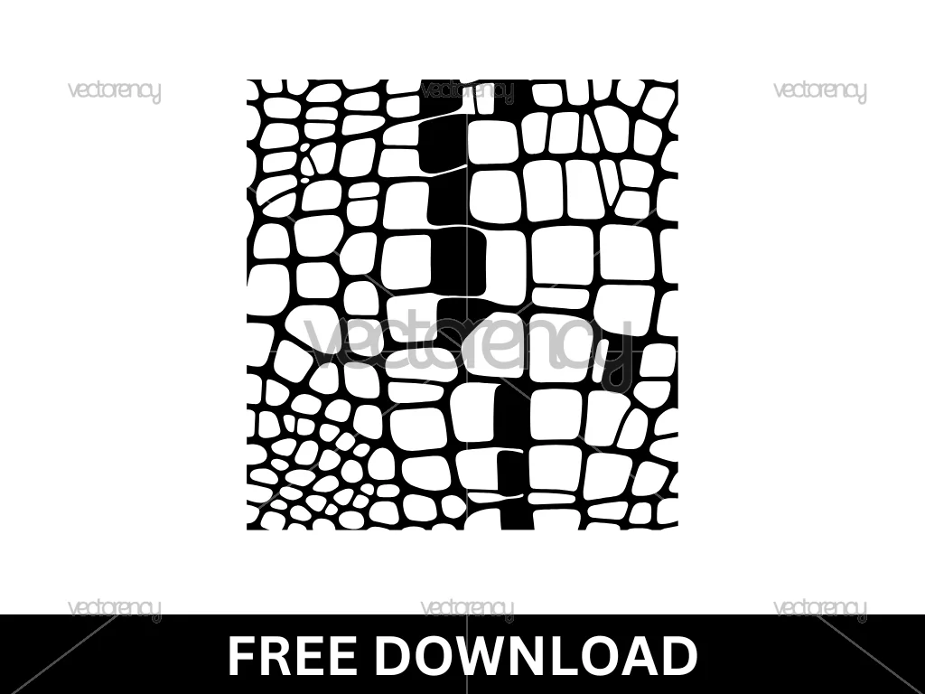 Crocodile Print SVG Free