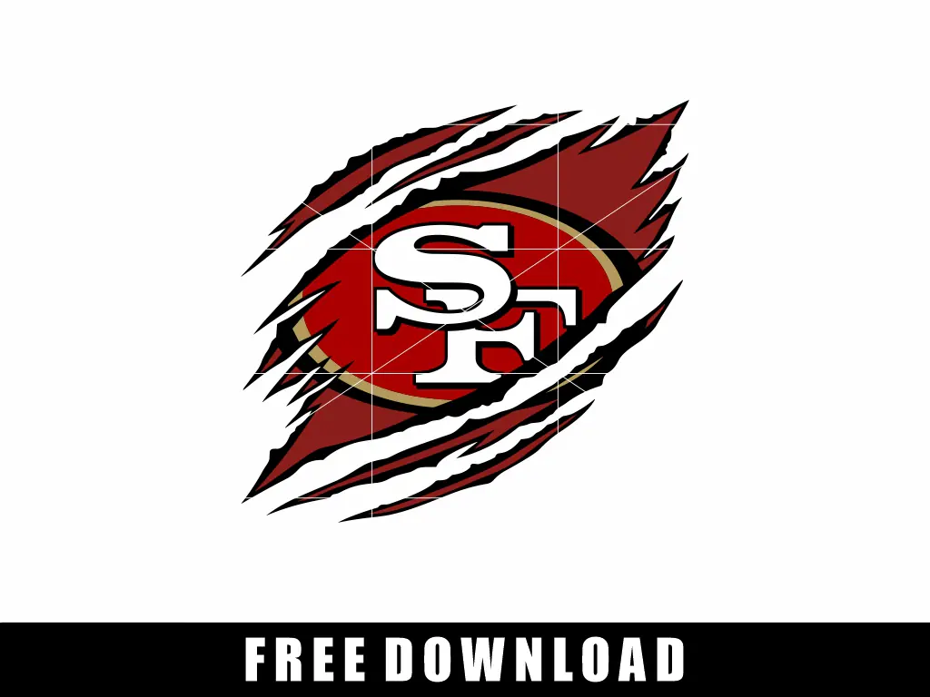 Ripped San Francisco 49ers SVG Free Download