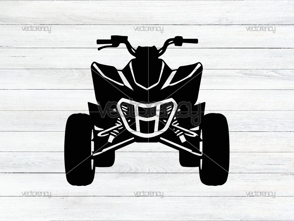ATV Four Wheeled SVG Vector Style