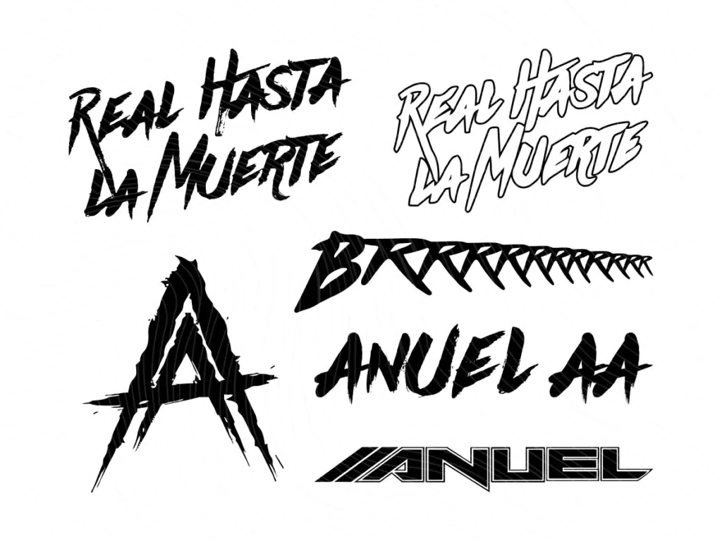 Anuel SVG, Real Hasta BRRRR Vector