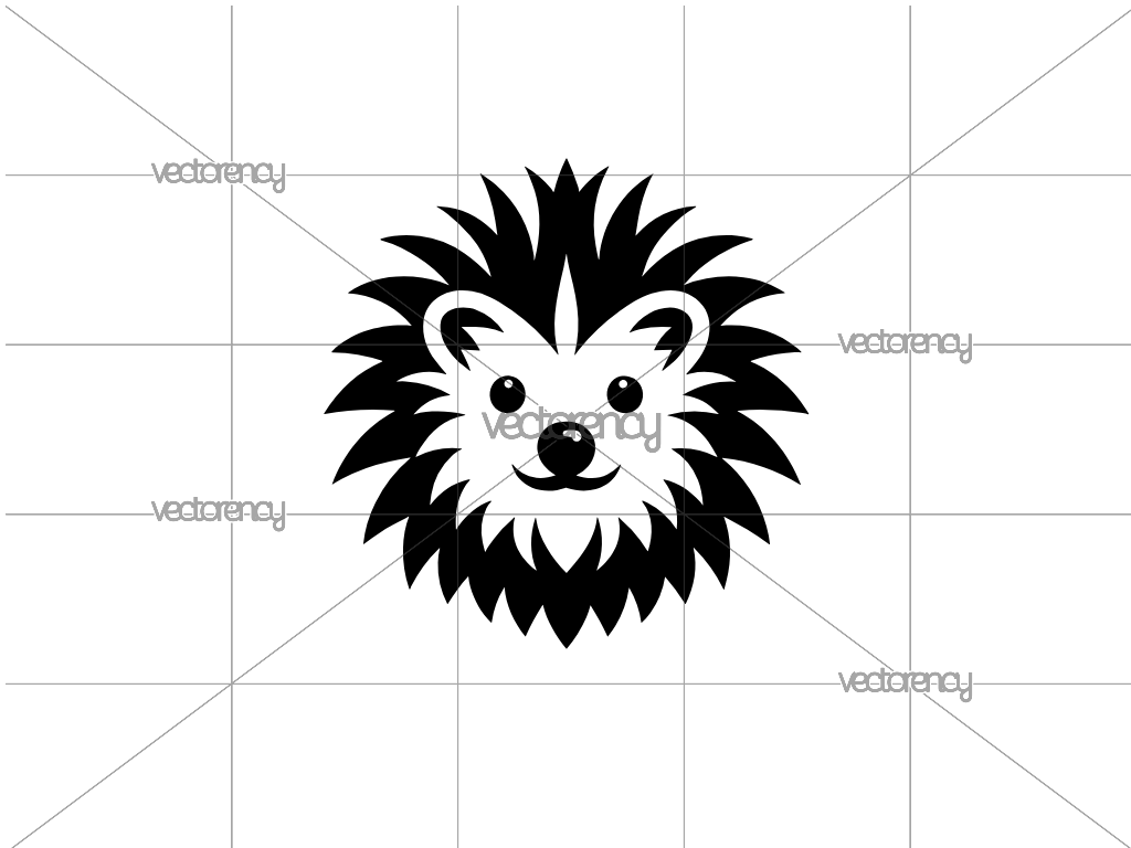 Clipart Hedgehog SVG