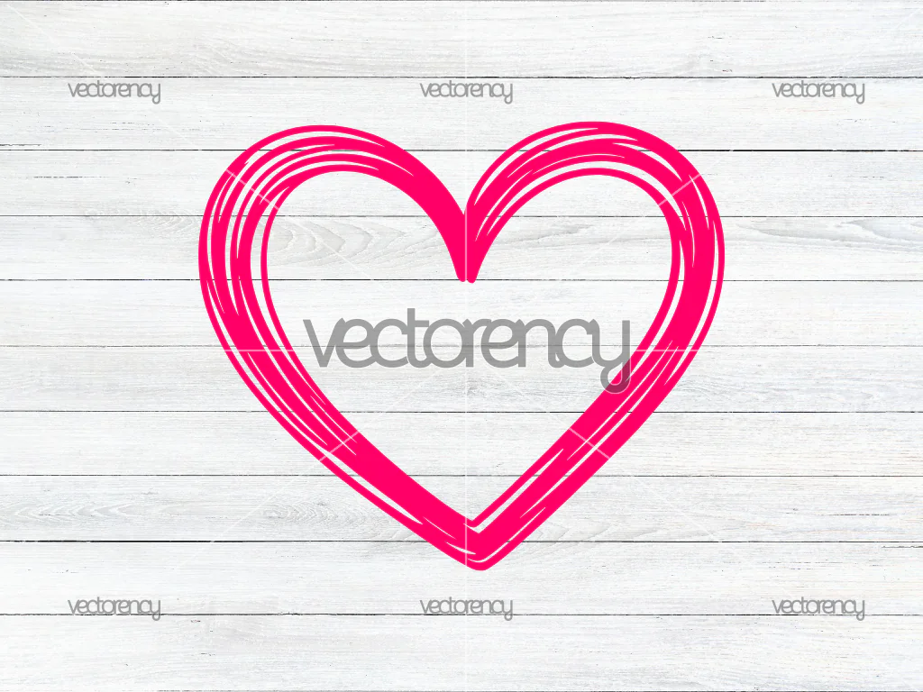 Love Heart Symbol Outline SVG
