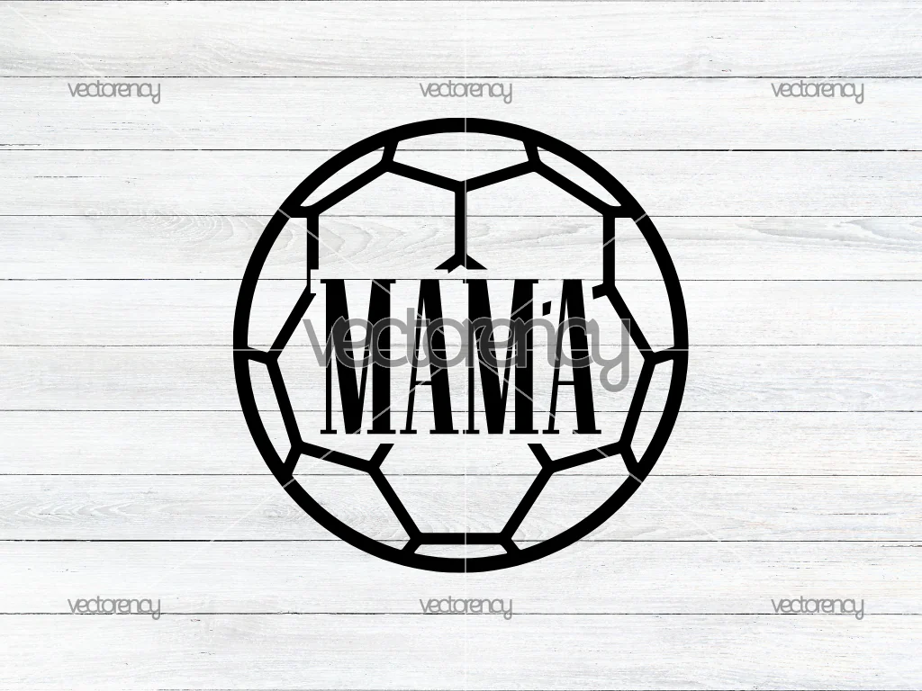 Mama Soccer SVG Cut File