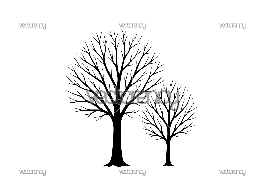 Bare Trees SVG