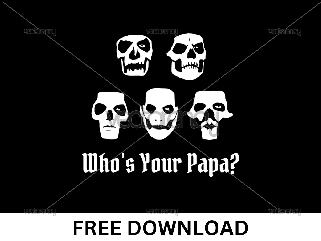 Ghost Band Whos Your Papa SVG Vector PNG