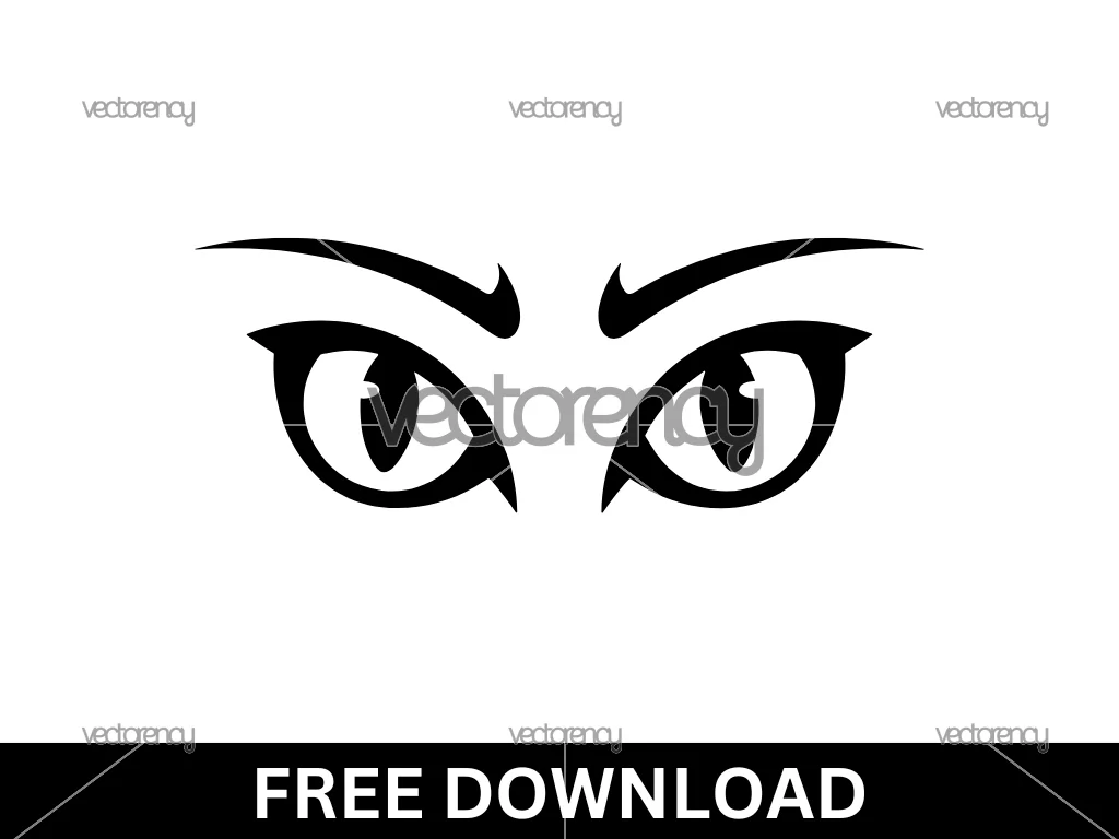 Cat Eyes SVG Cut File Free