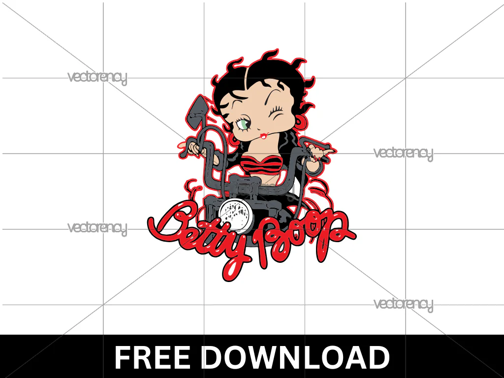 Betty Boop Free SVG Download