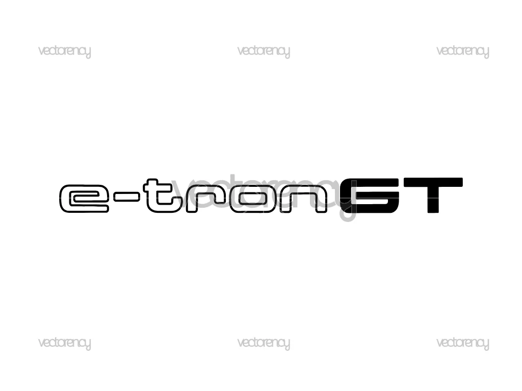 Audi e-tron GT SVG Vector Logo PNG