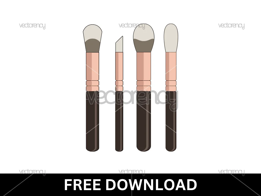 Free Make Up Brush Vector SVG
