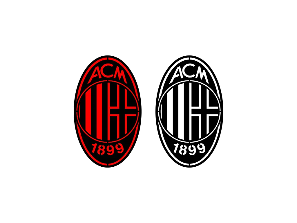 AC Milan Laser Cut Files SVG DXF PNG EPS