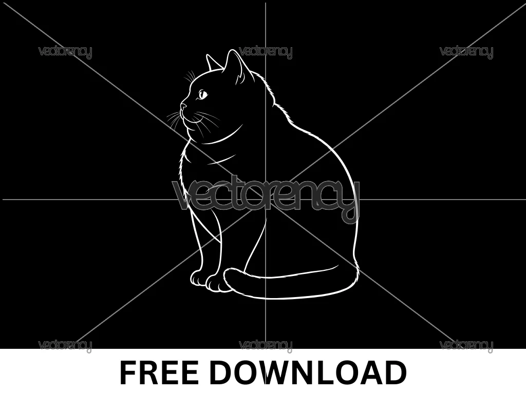 Fat Cat SVG Free