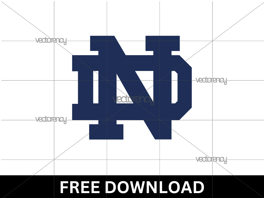 Notre Dame Logo SVG Free