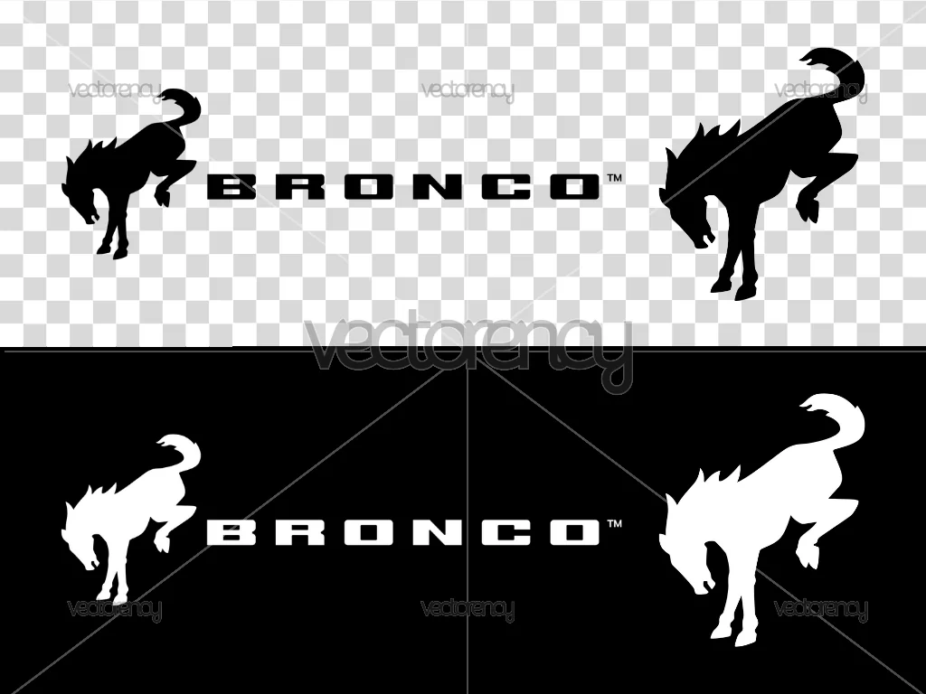 Ford Bronco Logo SVG Vector