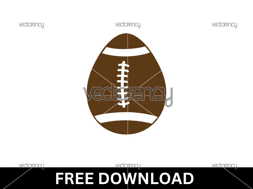 Football Egg SVG Free Download