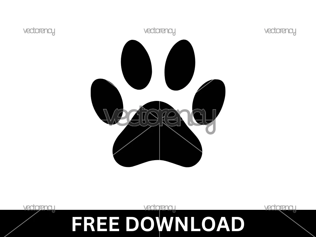 Free Dog Paw SVG Cut File