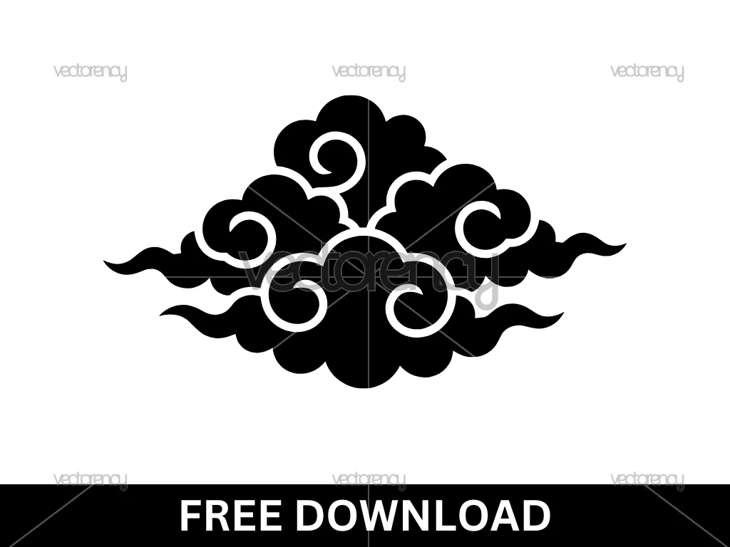 Free Cloud Mega Mendung Vector