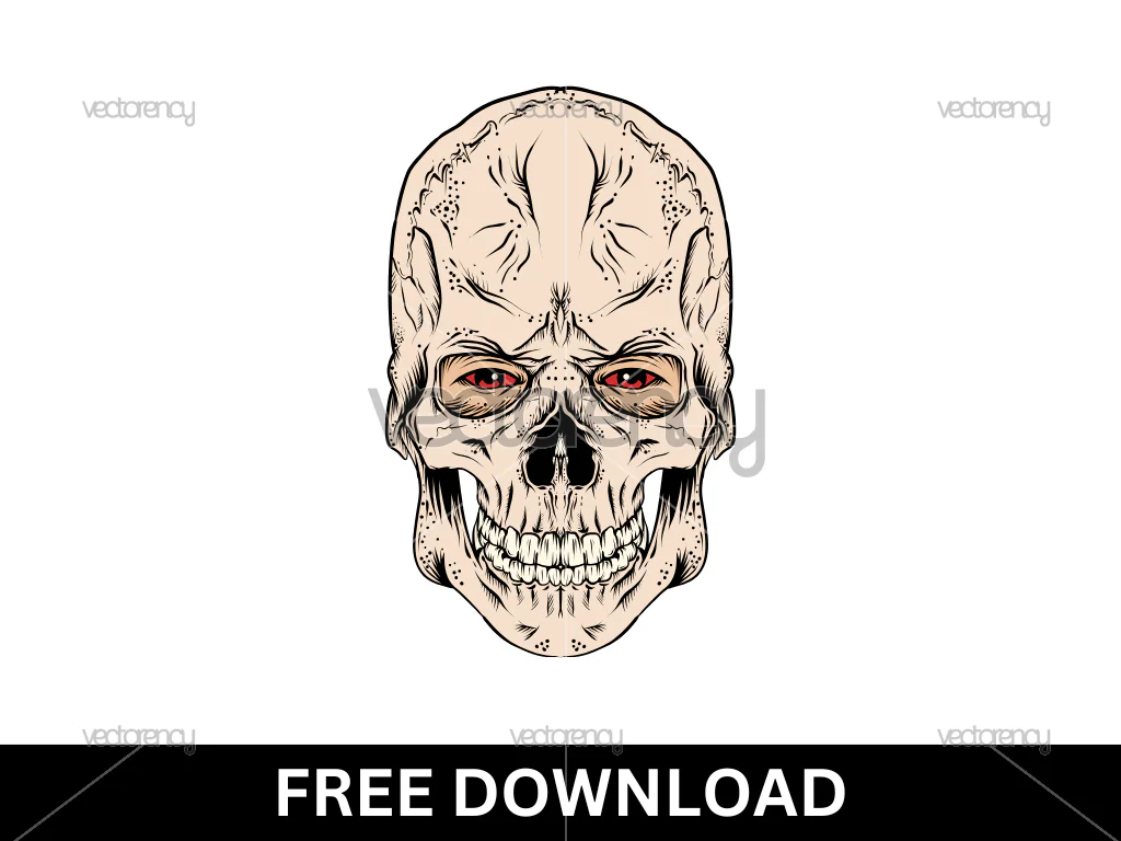 Skull Eye Vector Illustration Free Download