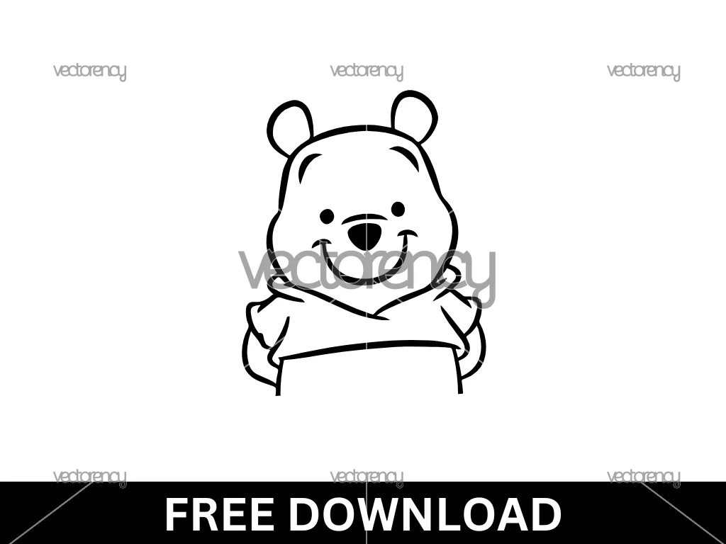 Pooh Cut File SVG Free