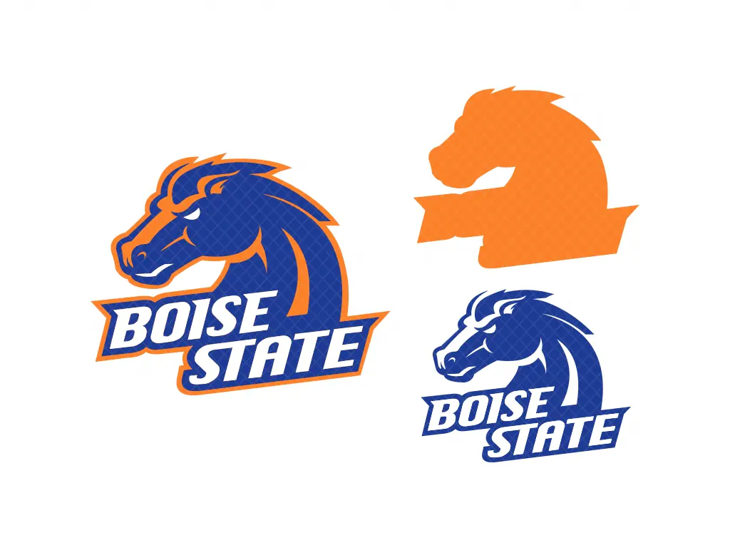 Boise State Broncos SVG Cut Files Layered Cricut