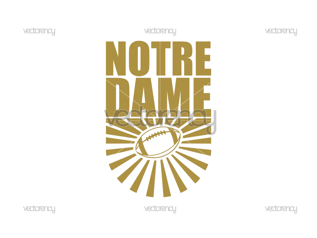 Notre Dame Football SVG PNG EPS DXF