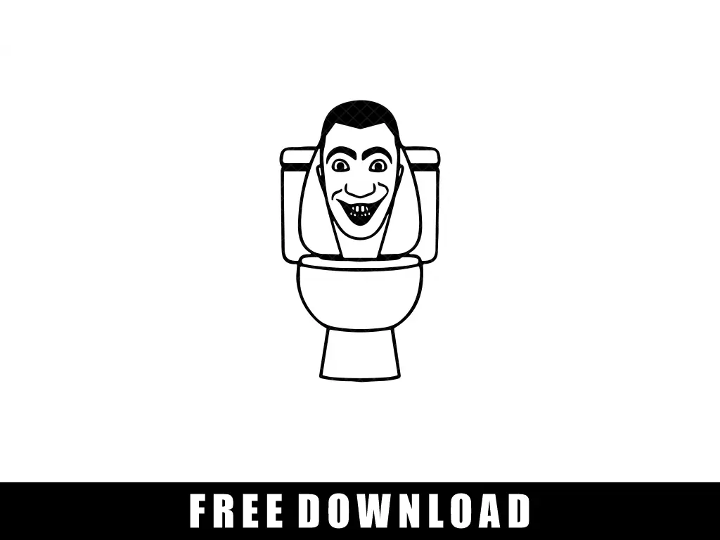 Skibidi Toilet Clipart SVG Free Download