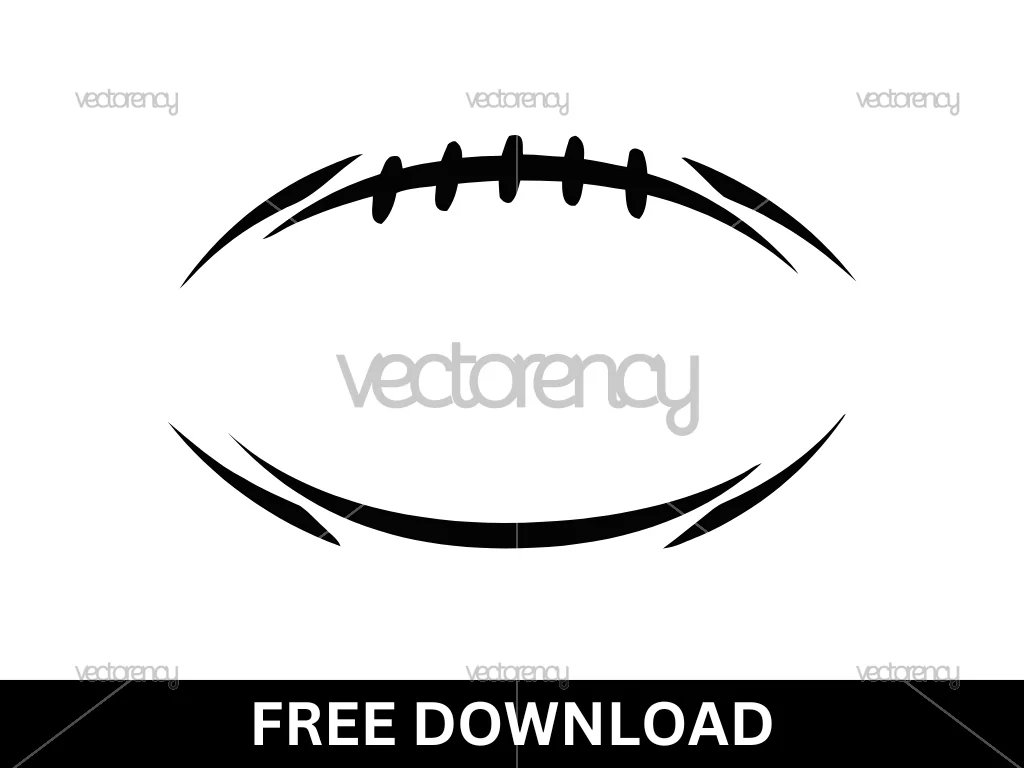 Half Football SVG Free Download