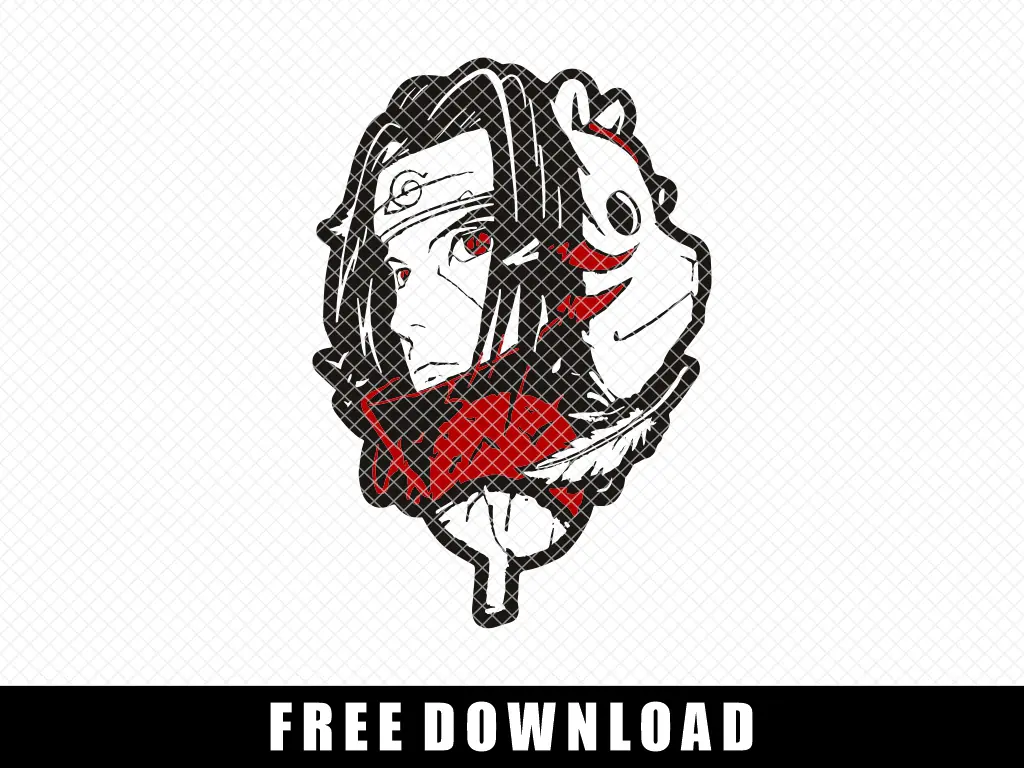 Anime Naruto Itachi Anbu SVG Free Download