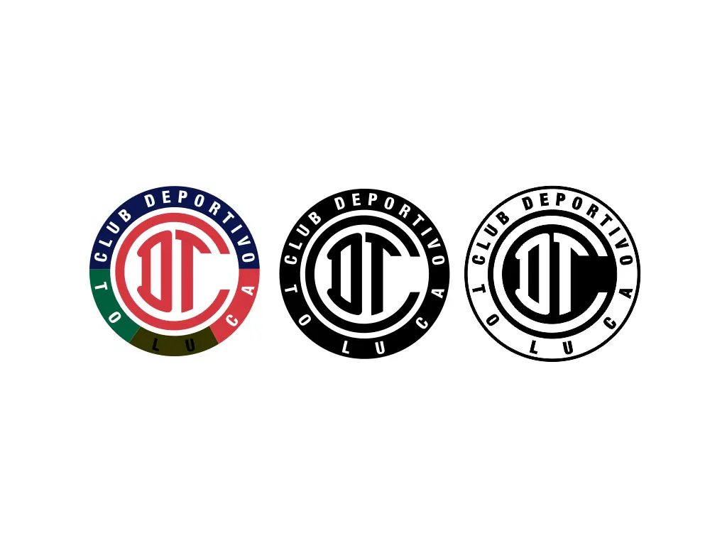 Club Deportivo Toluca Logo SVG Black and White