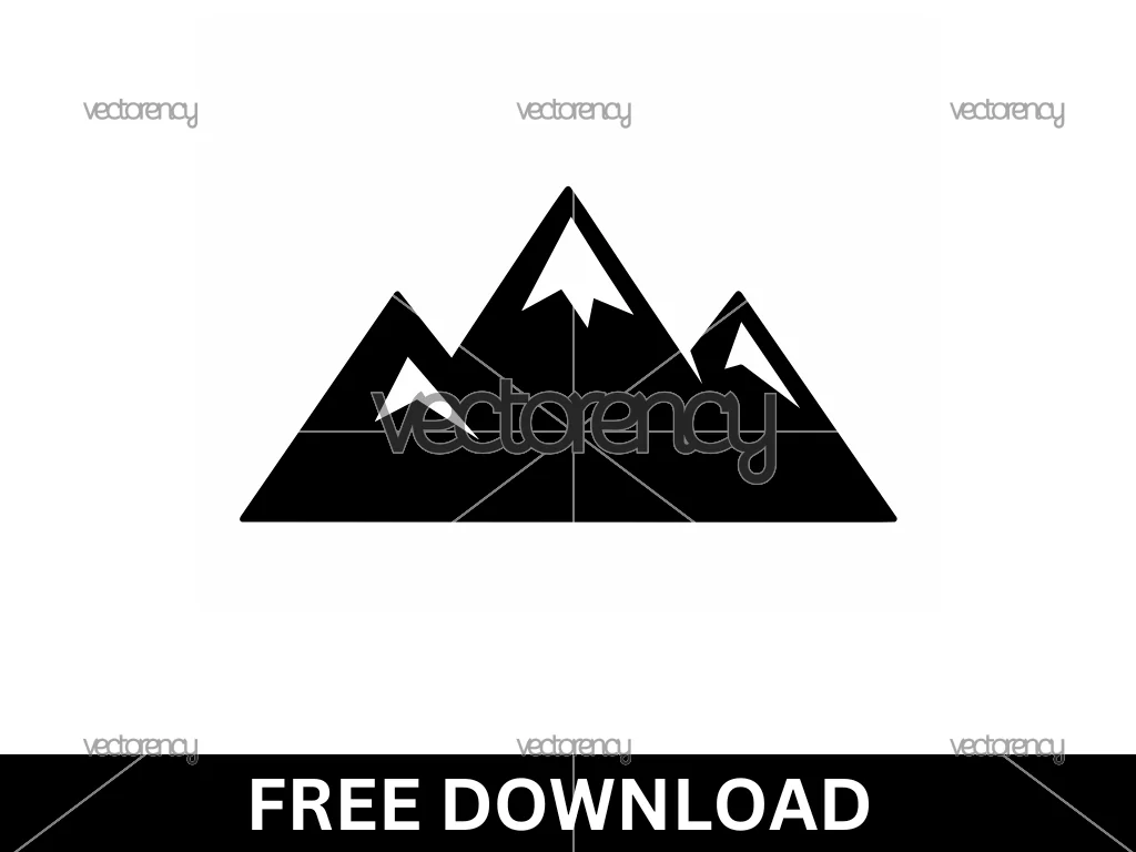 Mountain Range SVG Clipart Free Download