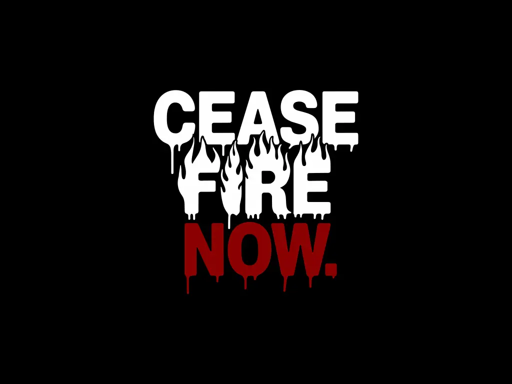 Cease Fire Now Image PNG HD Free